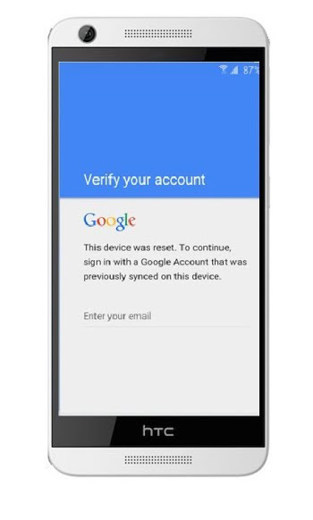 Remove Google Account or FRP (Factory Reset Protection) Associated with your HTC Phone